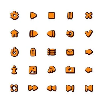 Set of web icons Stock Illustration