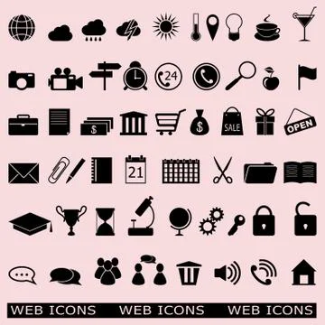 Set of the web icons 스톡 일러스트