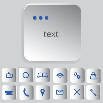 Set of web icons Stock Illustration