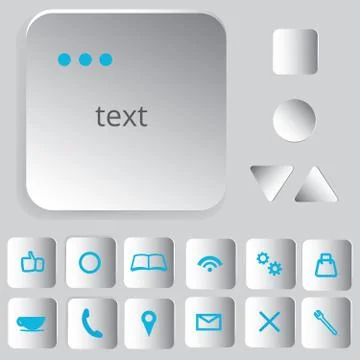 Set of web icons Stock Illustration