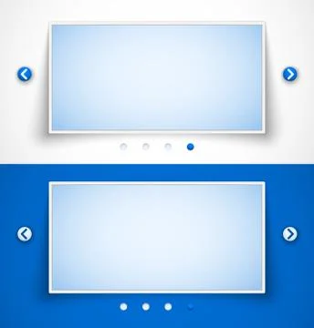 Set of web image sliders Stock Illustration
