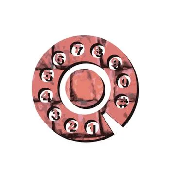 Set of web retro dial icons Stock Illustration
