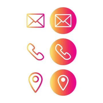 Set of web symbol for web computer and mobile, icon, vector. Stock Illustration