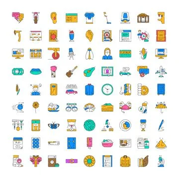 Set of web ui ux interface graphics icons 스톡 일러스트