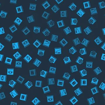 Set Website and mail, Search engine, Financial growth decrease and Browser 库存插图