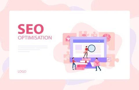 Set of website development banner. Web page programming Stock Illustration