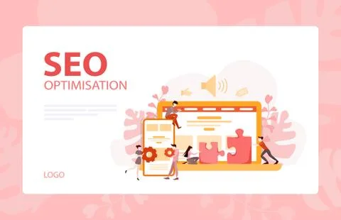 Set of website development banner. Web page programming Stock Illustration