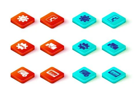 Set Website statistic, UI or UX design, Monitor, mobile, tablet, development and Illustrazione stock