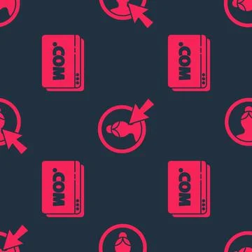 Set Website template and Create account screen on seamless pattern. Vector 스톡 일러스트