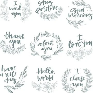 Set of Wedding elements. For invitation or logo, design Stock Illustration