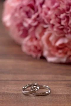 Set of Wedding Rings Stock Photos