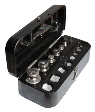 A set of weights Stock-Fotos