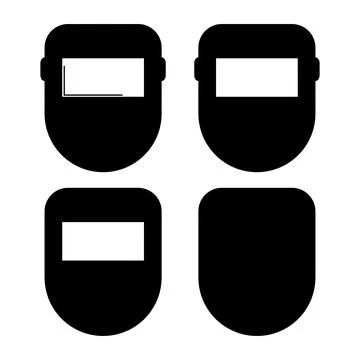 Set of Welding technology icon, metal tool equipment symbol, safe weld vector Illustrazione stock