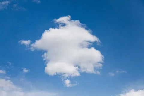 Set of white clouds over blue Stock Photos
