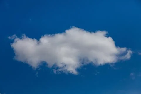 Set of white clouds over blue Stock Photos