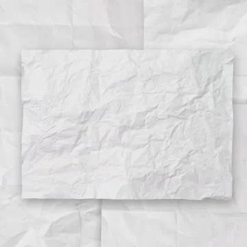 Set of white crumpled paper background texture i Stock-Illustration