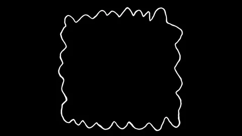 Set of white hand drawn accents and highlight elements Stock Footage 312437585