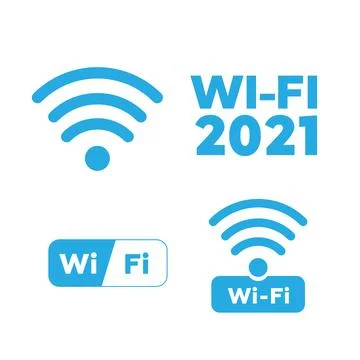 Set of wi-fi icons. Vector wireless symbols. Wireless Network Symbol wifi ico Stock Illustration