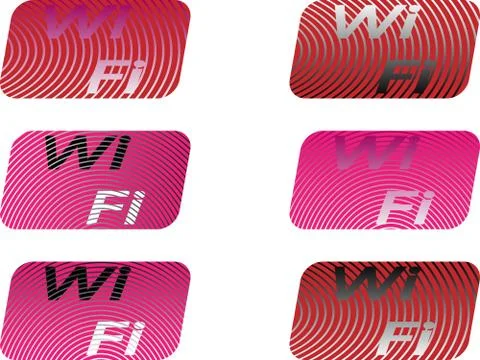 Set wifi icons Stock Illustration