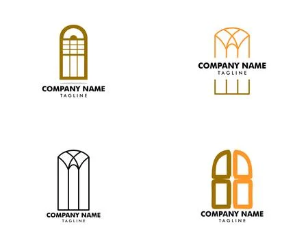 Set of Window Icon Vector Logo Template Ilustración de archivo