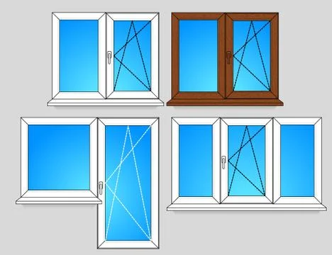 Set of window templates Illustration