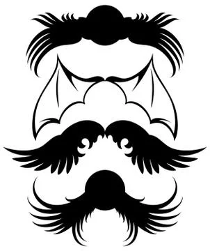 Set of wings Stock Illustration