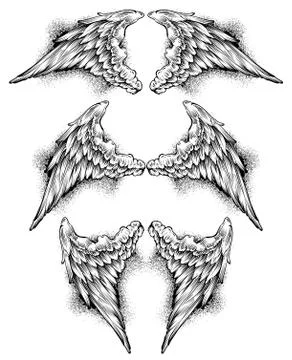 Set of wings Stock-Illustration