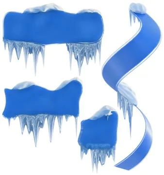 Set of winter frames Illustrazione stock