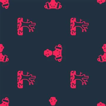 Set Withered tree and High human body temperature on seamless pattern. Vector イラスト素材