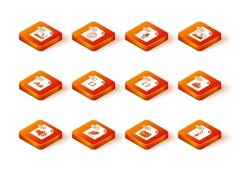 Set WMA file document, AI, OTF, JS, EML, CSS, ZIP and MOV icon. Vector 库存插图
