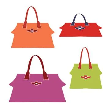 Set woman's bags vector Stockillustratie
