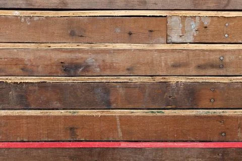Set of wood pine timber for construction building Fotos de archivo