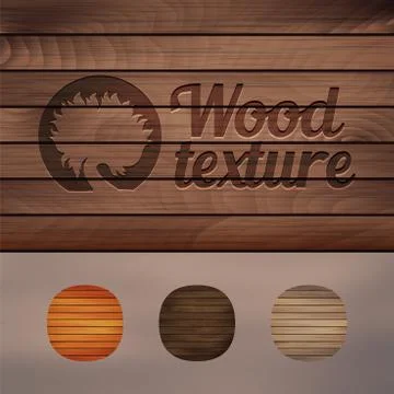 Set of wood texture backgrounds, four colors included Stock Illustration