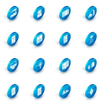 Set Worker robot, Software, web developer programming code, Industrial machine Stock Illustration