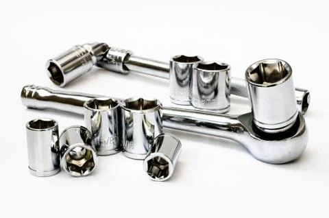 Set of wrench Stock Photos