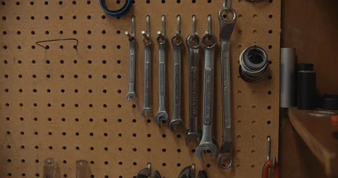 Set Of Wrenches 스톡 동영상 105873380