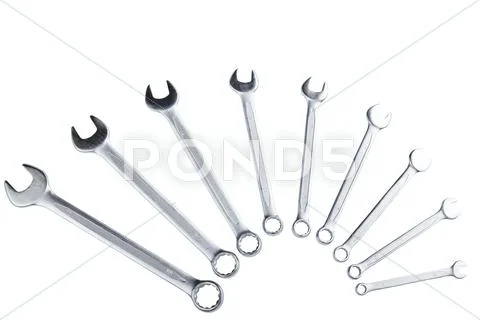 Set of wrenches Stock Photos