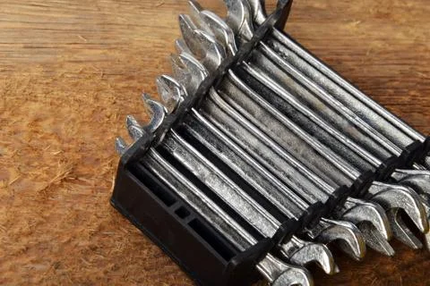 Set of wrenches 스톡 사진