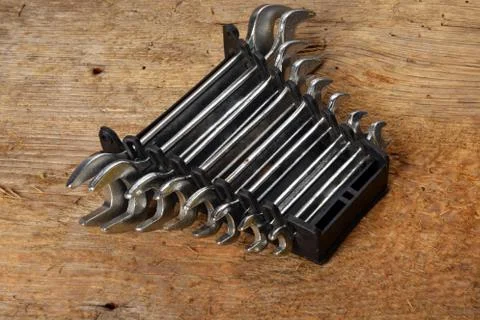 Set of wrenches Stockfoto's