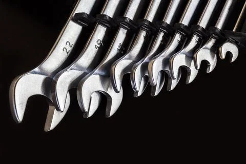 Set of wrenches. Stock Photos