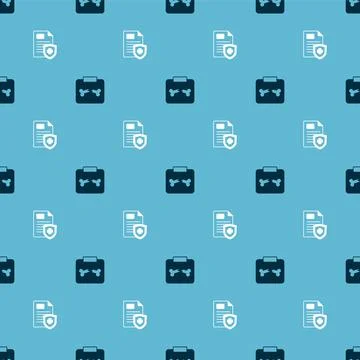 Set X-ray shots with broken bone and Patient record on seamless pattern. Vector Stock Illustration