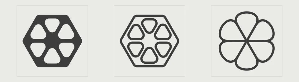 Set of Y2K style vectors of objects. Trendy geometric postmodern figures Stock Illustration