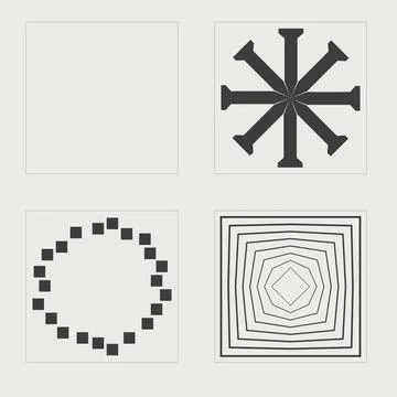 Set of Y2K style vectors of objects. Trendy geometric postmodern figures. For Stock Illustration