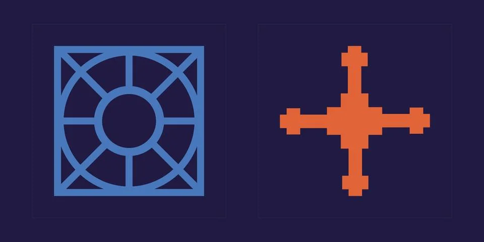 Set of Y2K style vectors of objects. Rave psychedelic retro futuristic set Stock Illustration
