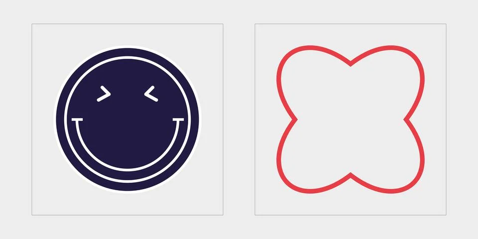 Set of Y2K style vectors of objects. Big collection of abstract graphic Stock Illustration