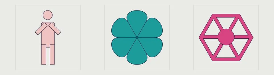 Set of Y2K style vectors of objects. Rave psychedelic retro futuristic set 库存插图