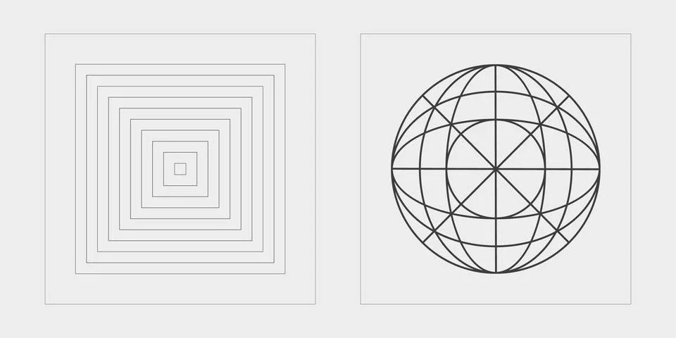 Set of Y2K style vectors of objects. Rave psychedelic retro futuristic set Stock Illustration