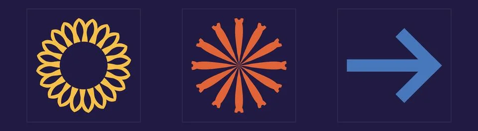 Set of Y2K style vectors of objects. Trendy geometric postmodern figures. Flat Stock Illustration