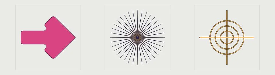 Set of Y2K style vectors of objects. Rave psychedelic retro futuristic set 库存插图