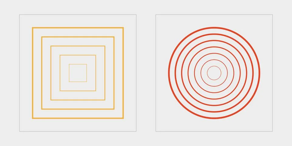 Set of Y2K style vectors of objects. Trendy geometric postmodern figures. Modern Illustrazione stock